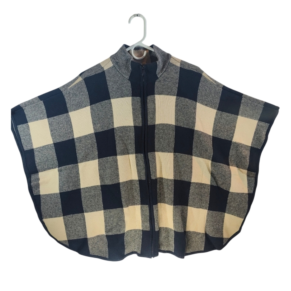 Jones New York  Cape in Navy and Cream